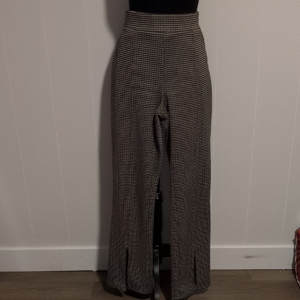 Rebellious One Black and White Cropped Pants